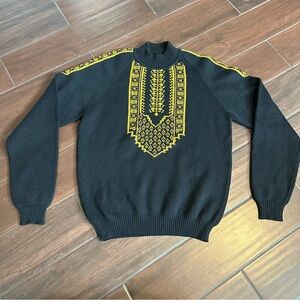 Vintage Cift Geyik Wool Sweater EL (XL) Turkey Folk Knit 70s 80s Men’s Unisex
